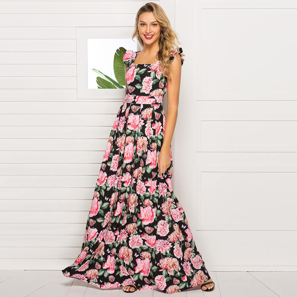 Floral Dresses collection at Malbusaat - Explore trendy and elegant floral dresses for women, perfect for all occasions and seasons. Shop now online!