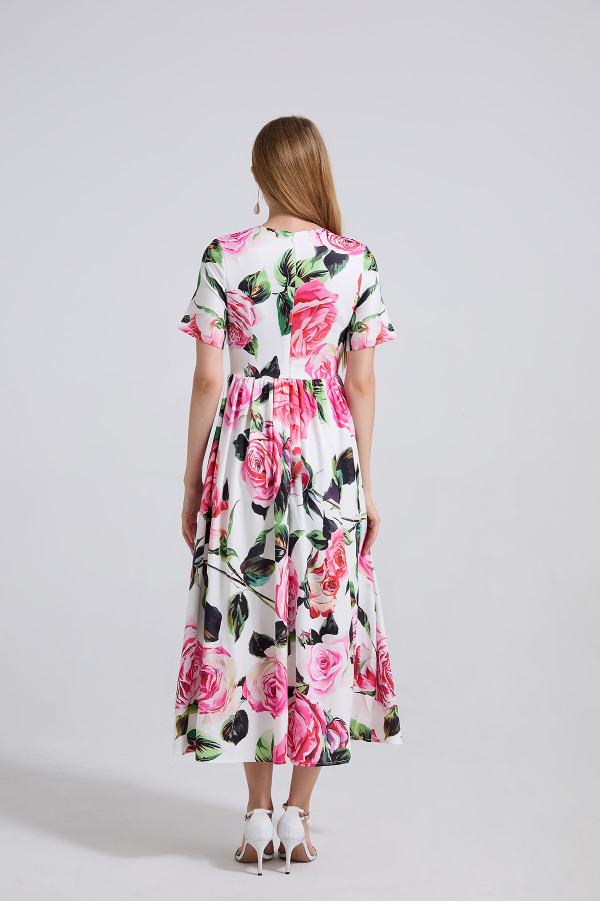 Boho Floral Summer Maxi Dress in - by Malbusaat