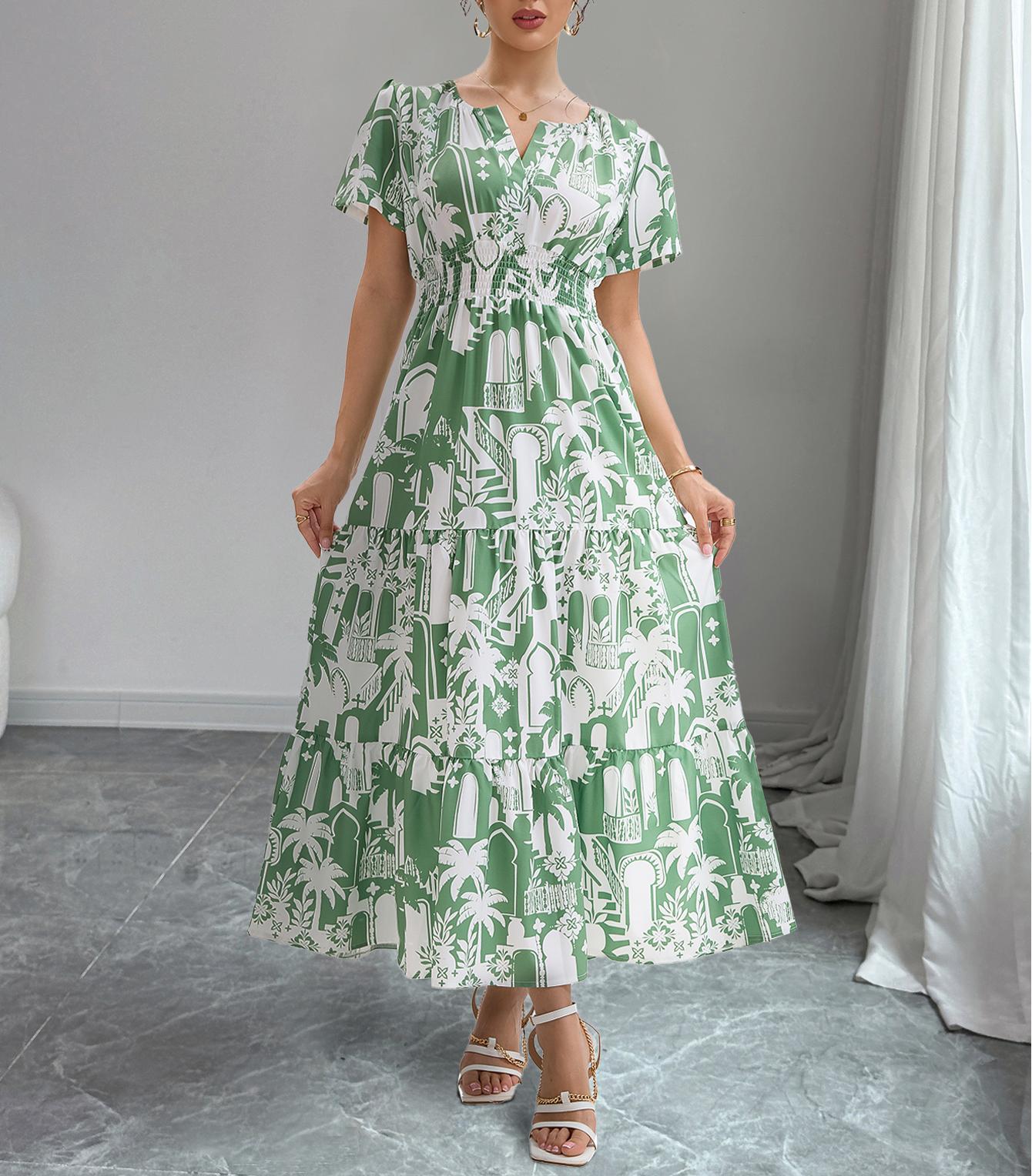 Boho Maxi Dress in - by Malbusaat