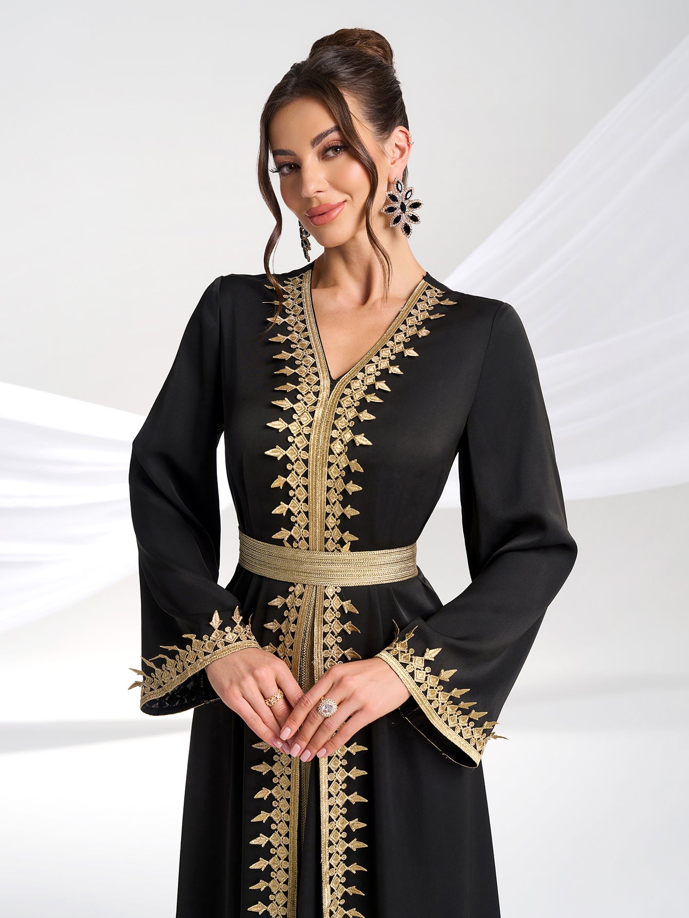Elegant Maxi Dress in - by Malbusaat