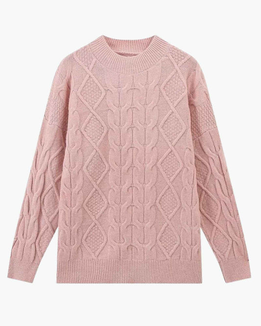 Casual Wheat Pullover Sweater in - Sweater by Malbusaat