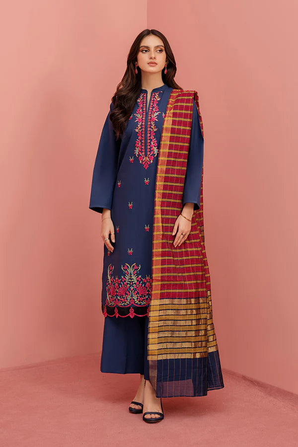 Printed 3 Pc Lawn Suit (Stitched) in - Pakistani Dress by Malbusaat