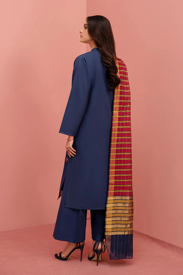 Printed 3 Pc Lawn Suit (Stitched) in - Pakistani Dress by Malbusaat