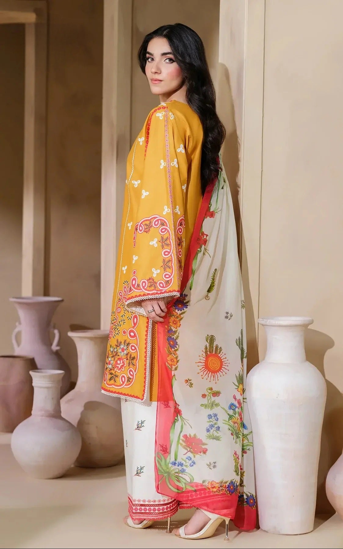 Luxury Embroidered Viscose 2pc