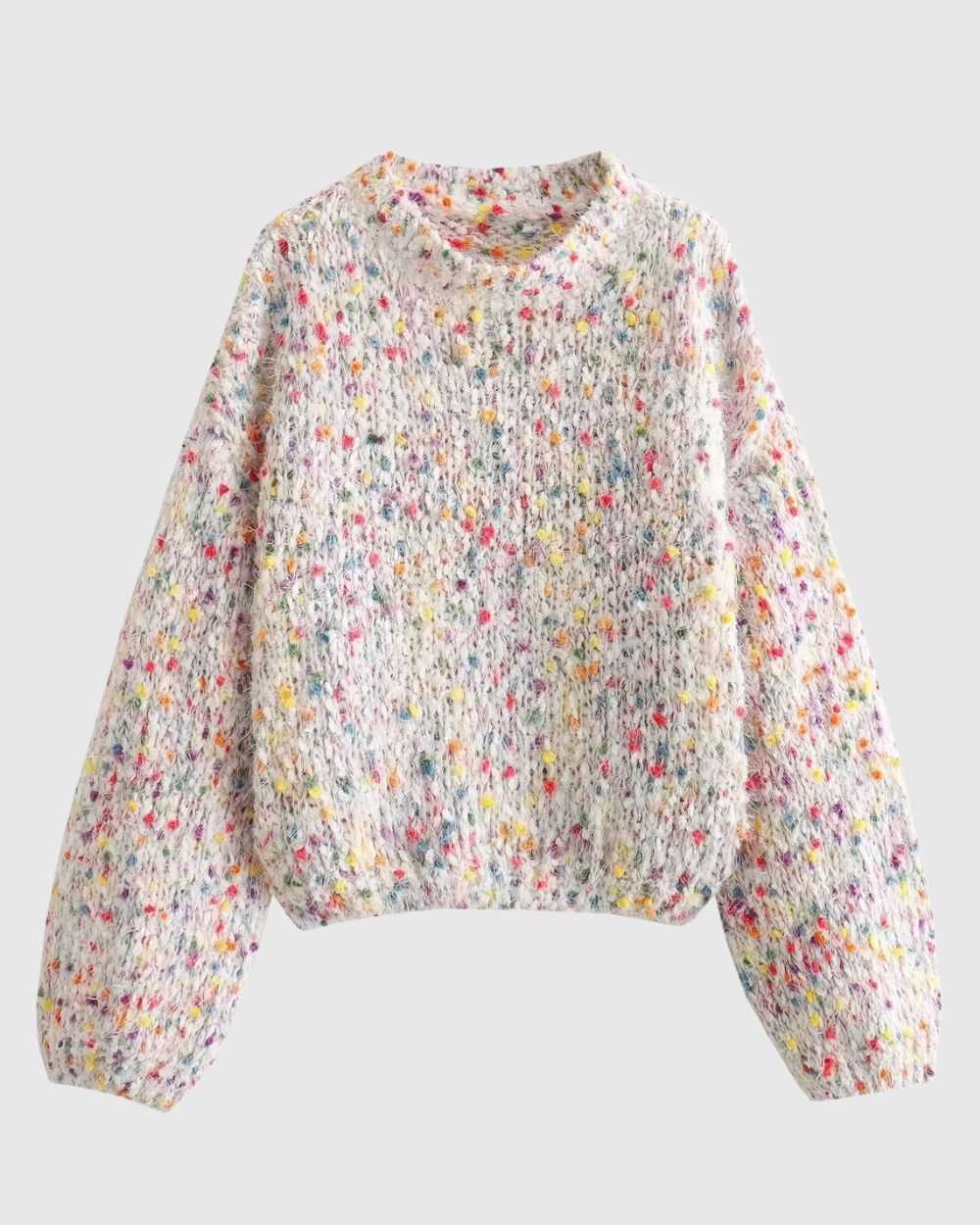 Skittles Dots Knit Sweater in - Sweater by Malbusaat