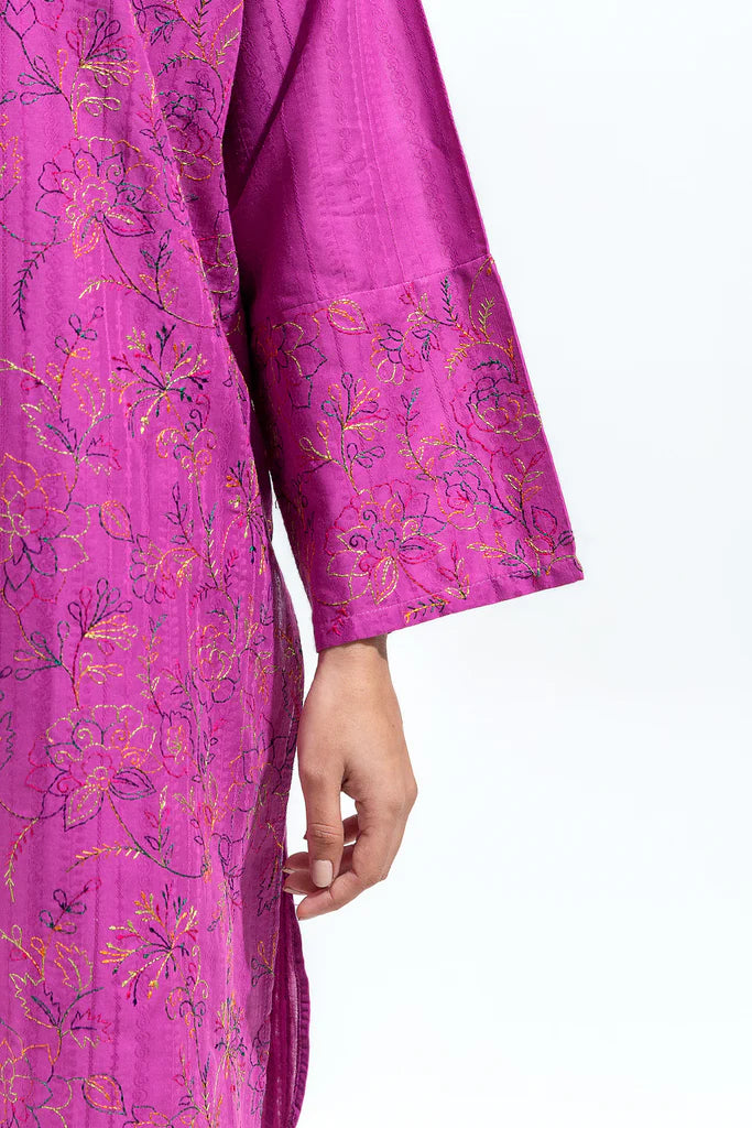 Casual 2 Piece Embroidered Lawn Suit (Pret) in - by Malbusaat
