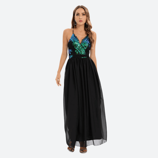 Backless Spaghetti Straps Cami Dress in - by Malbusaat