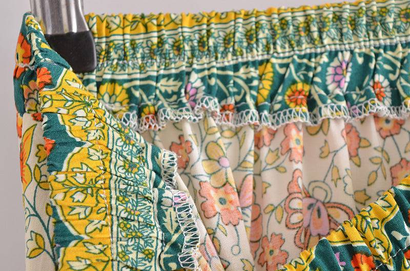 Boho Vacation Floral Maxi Beach Dress Skirt in - Skirts by Malbusaat