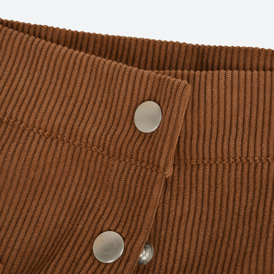 Corduroy Single Breasted Maxi Skirt in - by Malbusaat