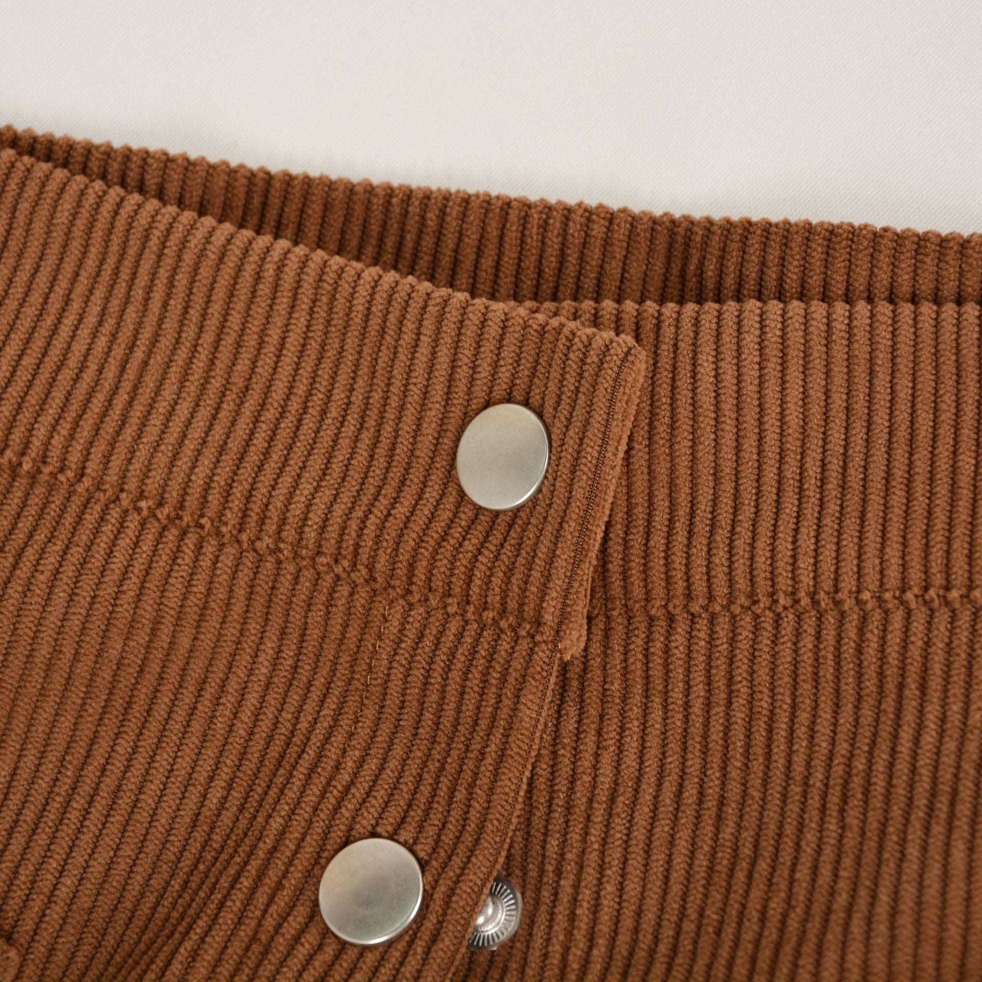 Corduroy Slim Fit Skirt in - by Malbusaat