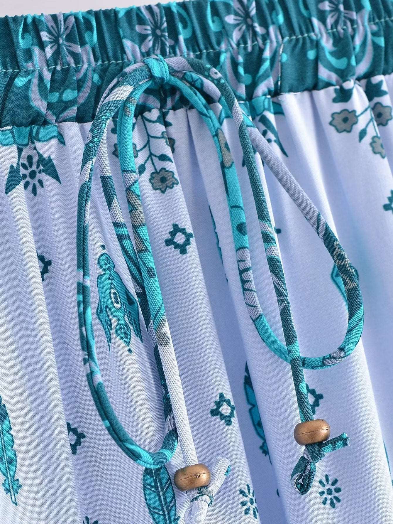 Elegant Boho Floral Maxi Tiered Skirt in - Skirts by Malbusaat
