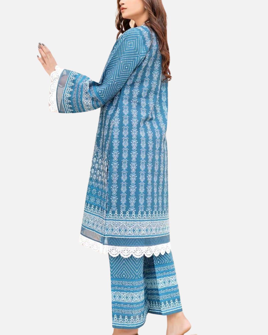 Elegant Khaddar 2 Piece Suit in - by Malbusaat