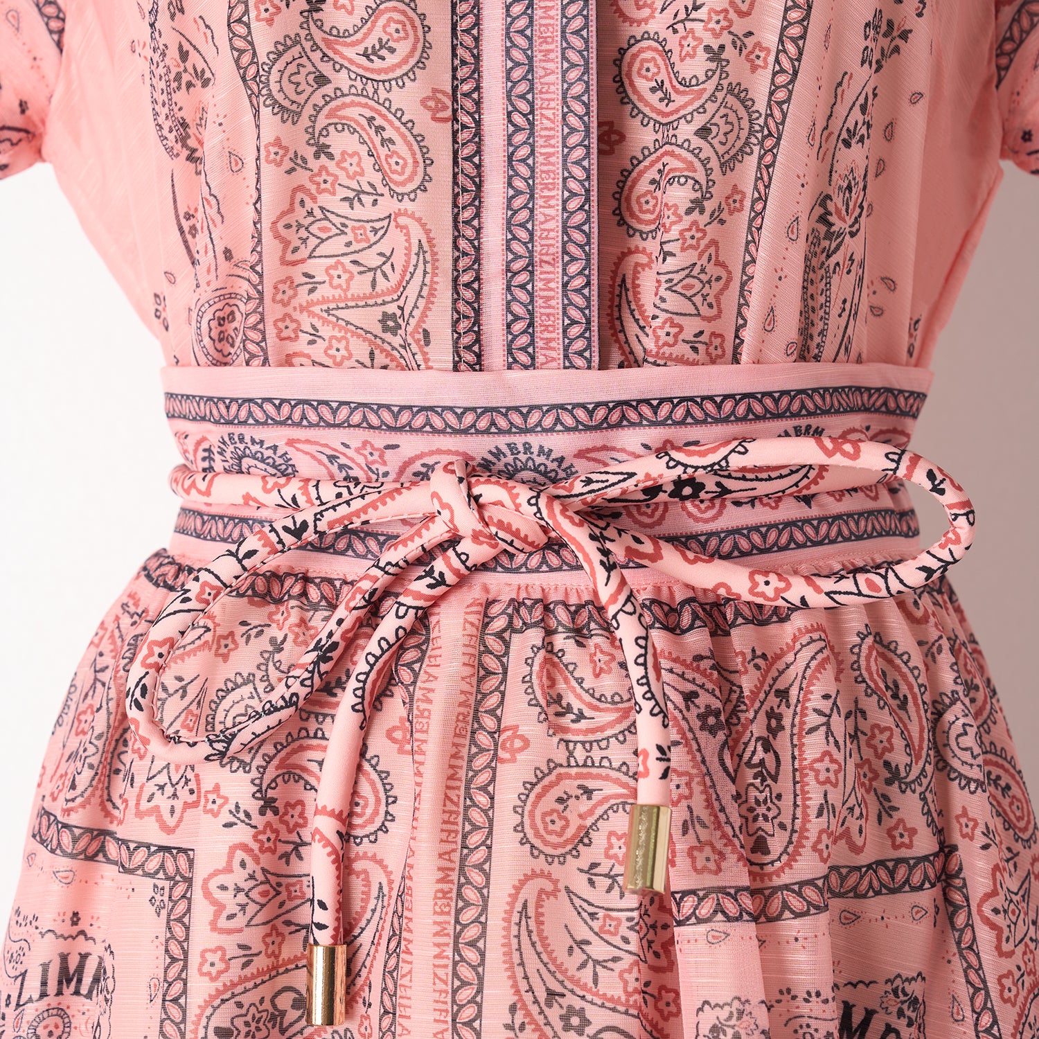 High-End Paisley Printed Two-Piece Set A Line Skirt in - by Malbusaat