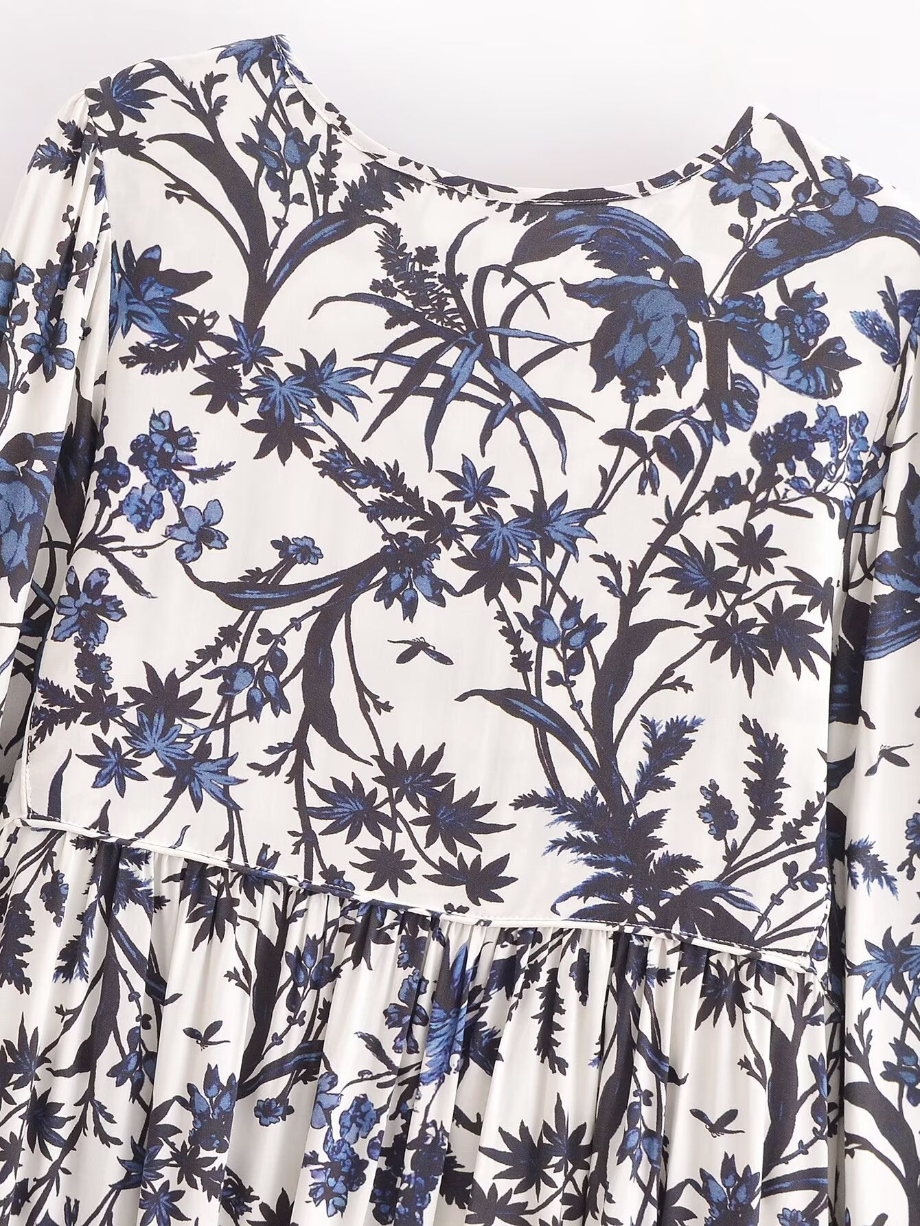 Rayon Printed Bohemian Dress in - by Malbusaat