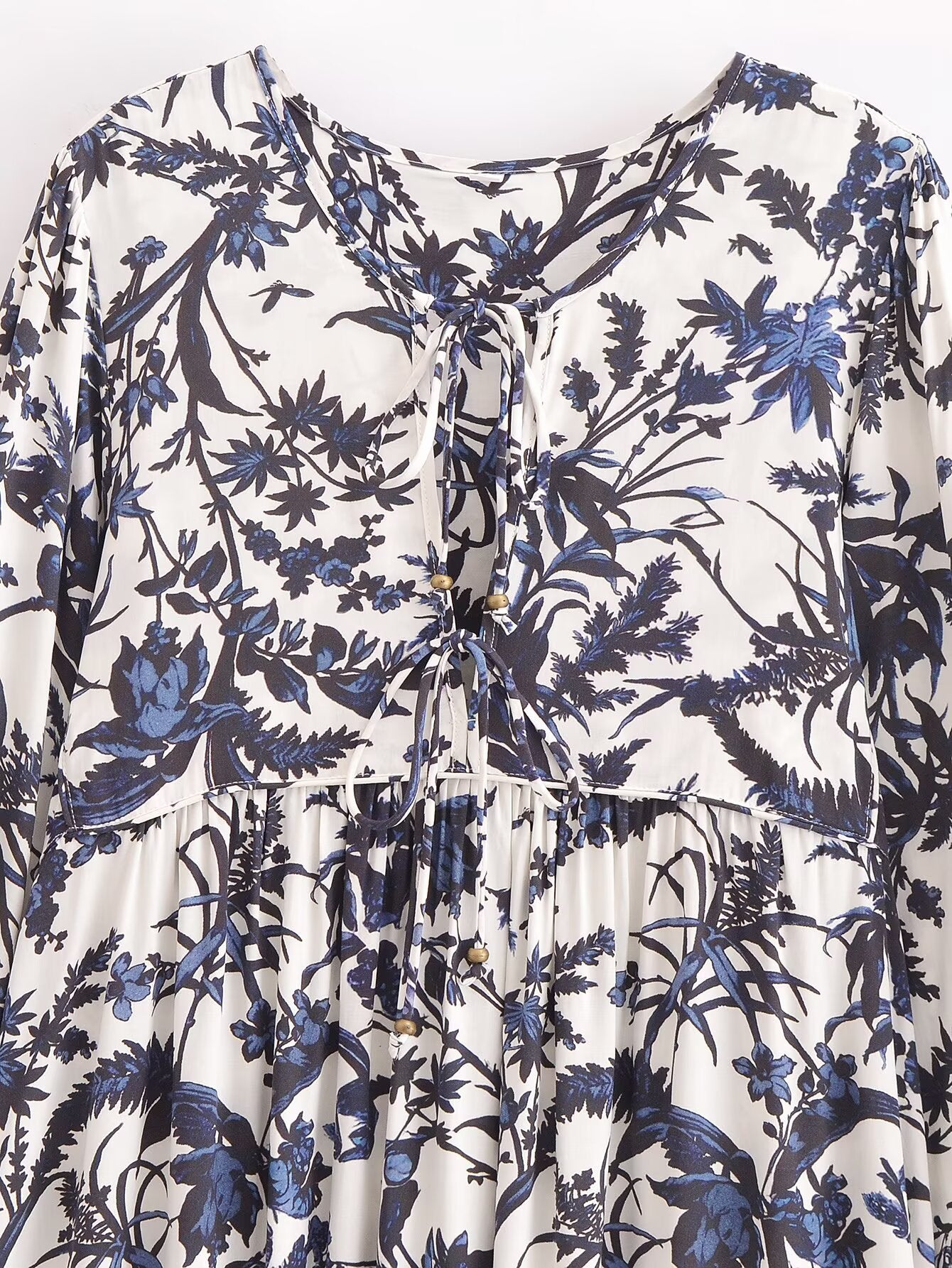 Rayon Printed Bohemian Dress in - by Malbusaat