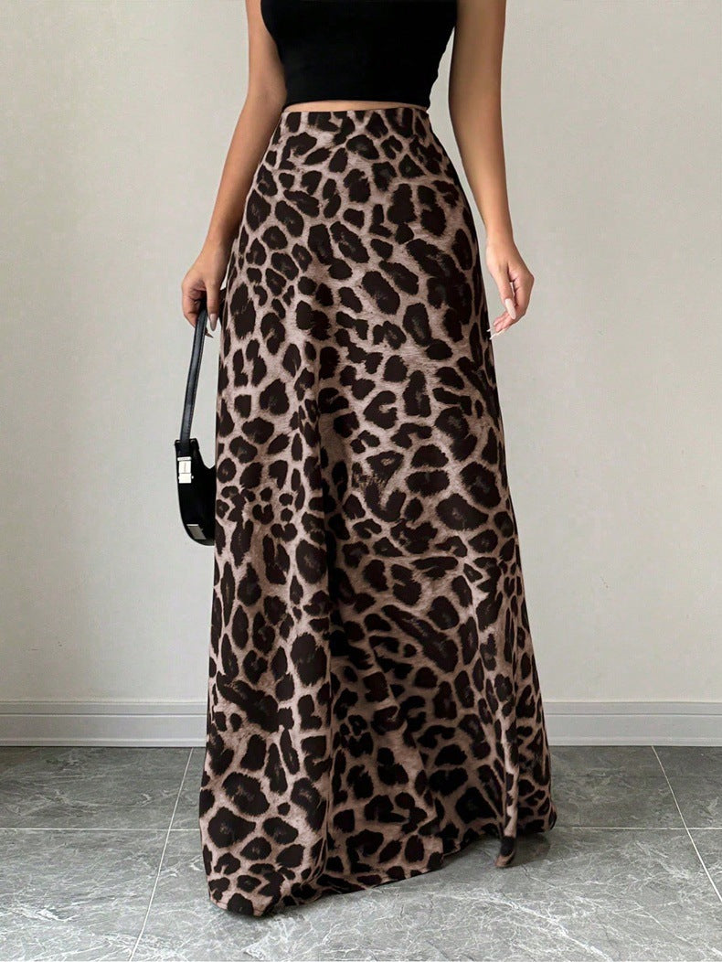 Elegant High Rise Maxi Skirt in - by Malbusaat