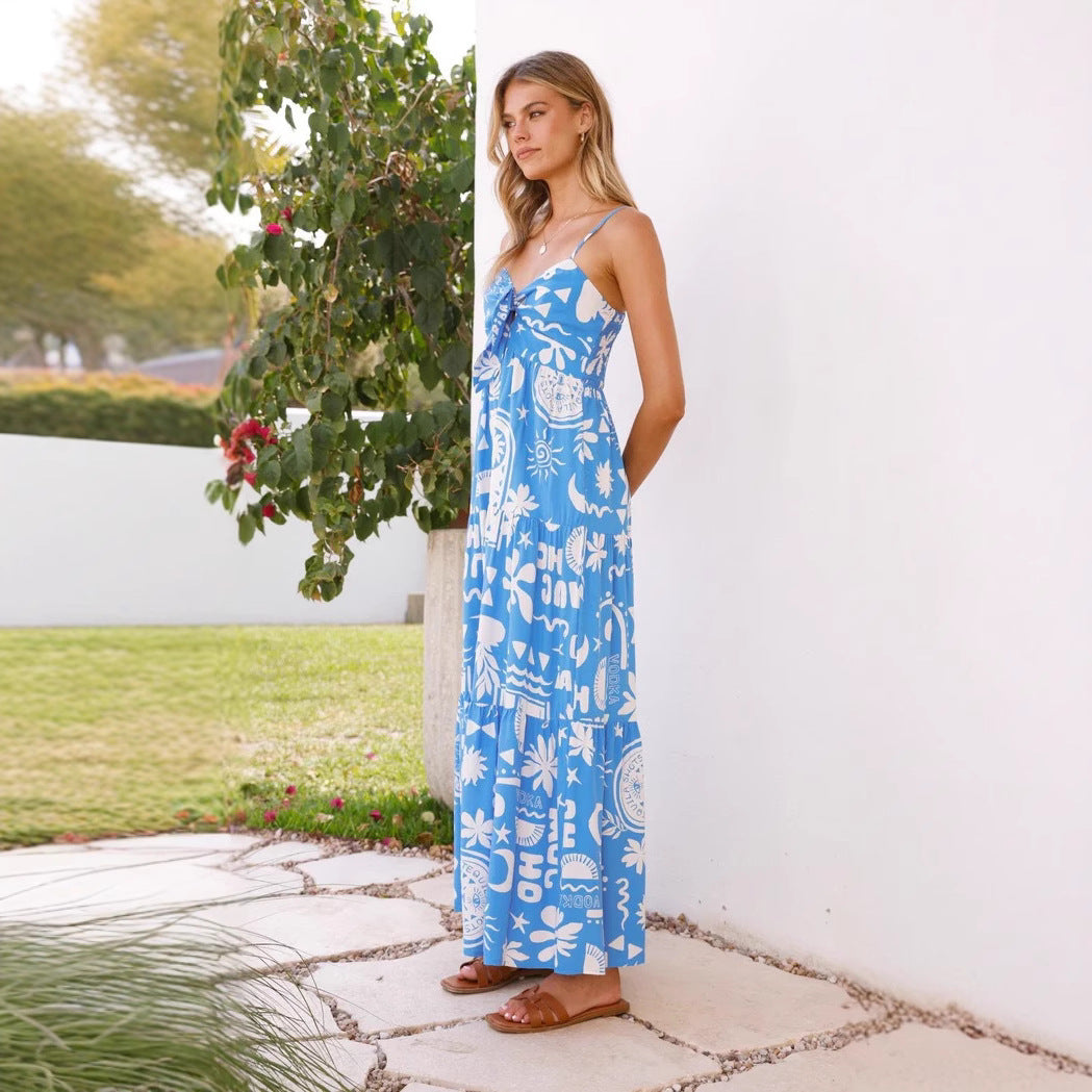 Elegant Maxi Dress in - by Malbusaat