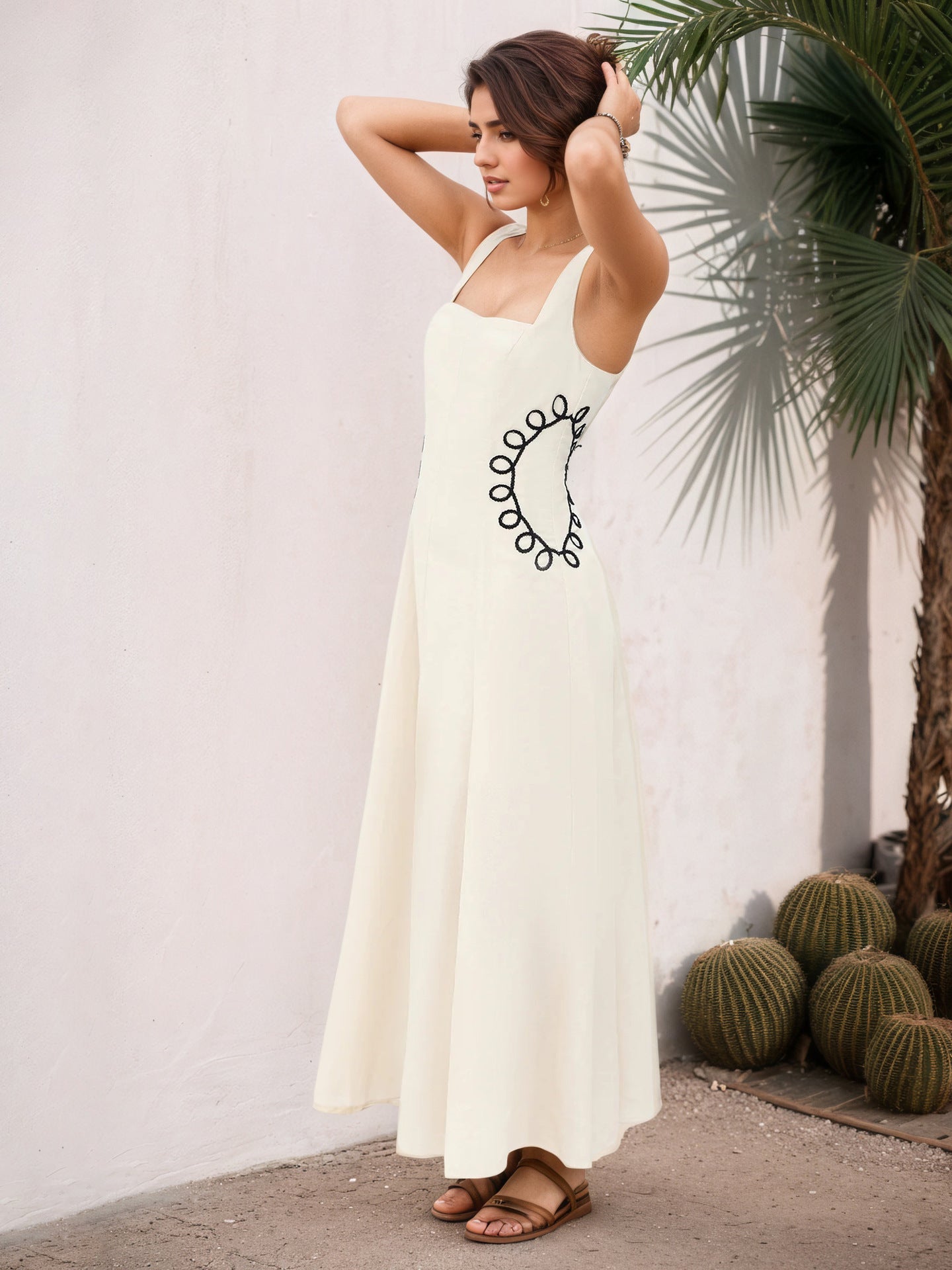 Elegant Maxi Dress in - by Malbusaat
