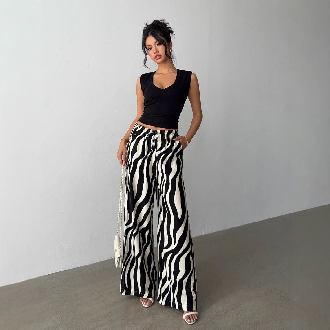 Zebra Print Pants in - by Malbusaat