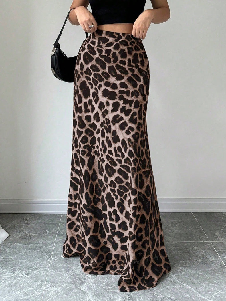Elegant High Rise Maxi Skirt in - by Malbusaat