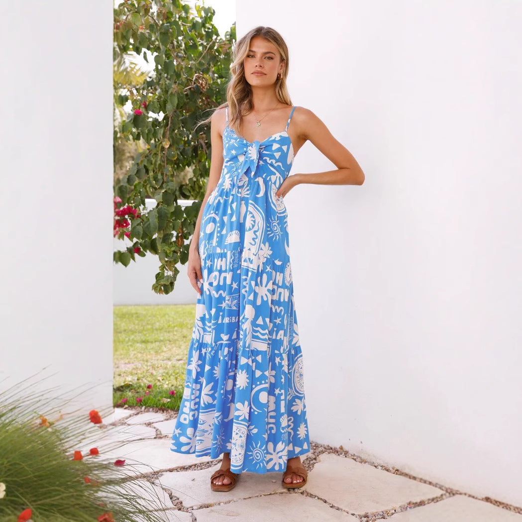 Elegant Maxi Dress in - by Malbusaat