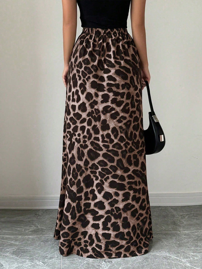 Elegant High Rise Maxi Skirt in - by Malbusaat