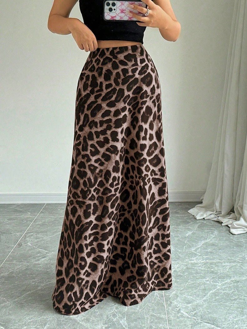 Elegant High Rise Maxi Skirt in - by Malbusaat