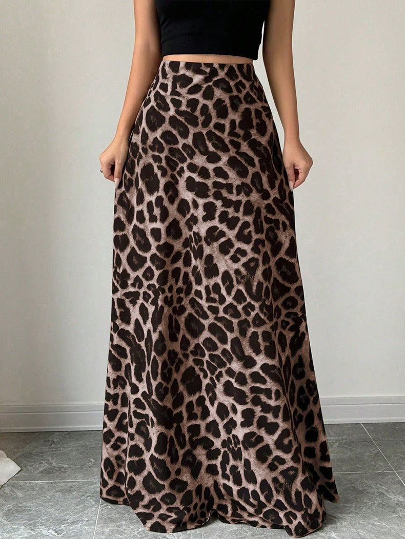 Elegant High Rise Maxi Skirt in - by Malbusaat