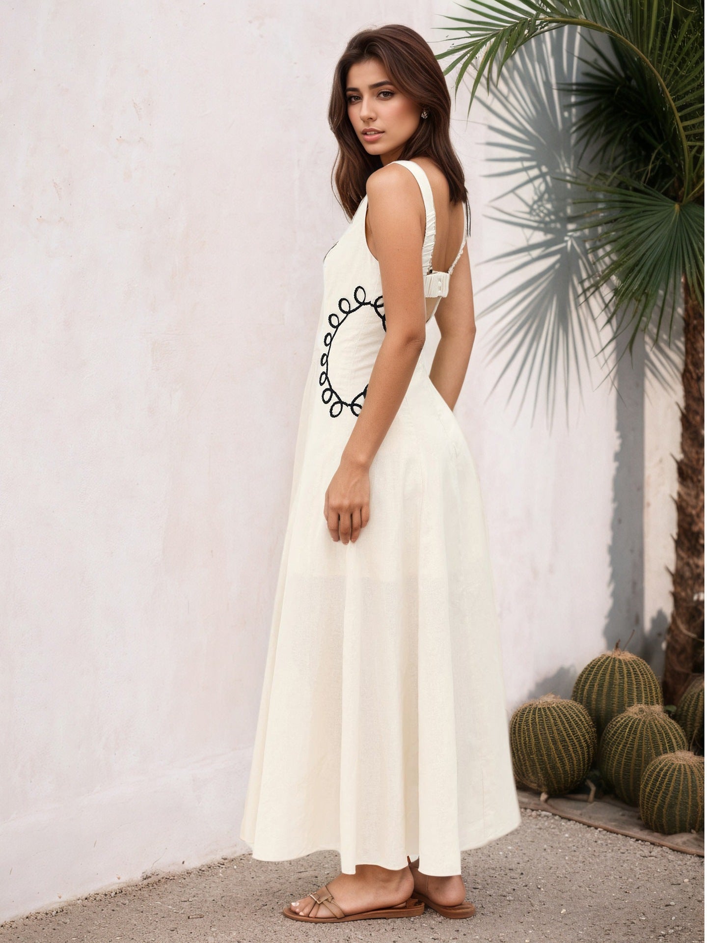 Elegant Maxi Dress in - by Malbusaat