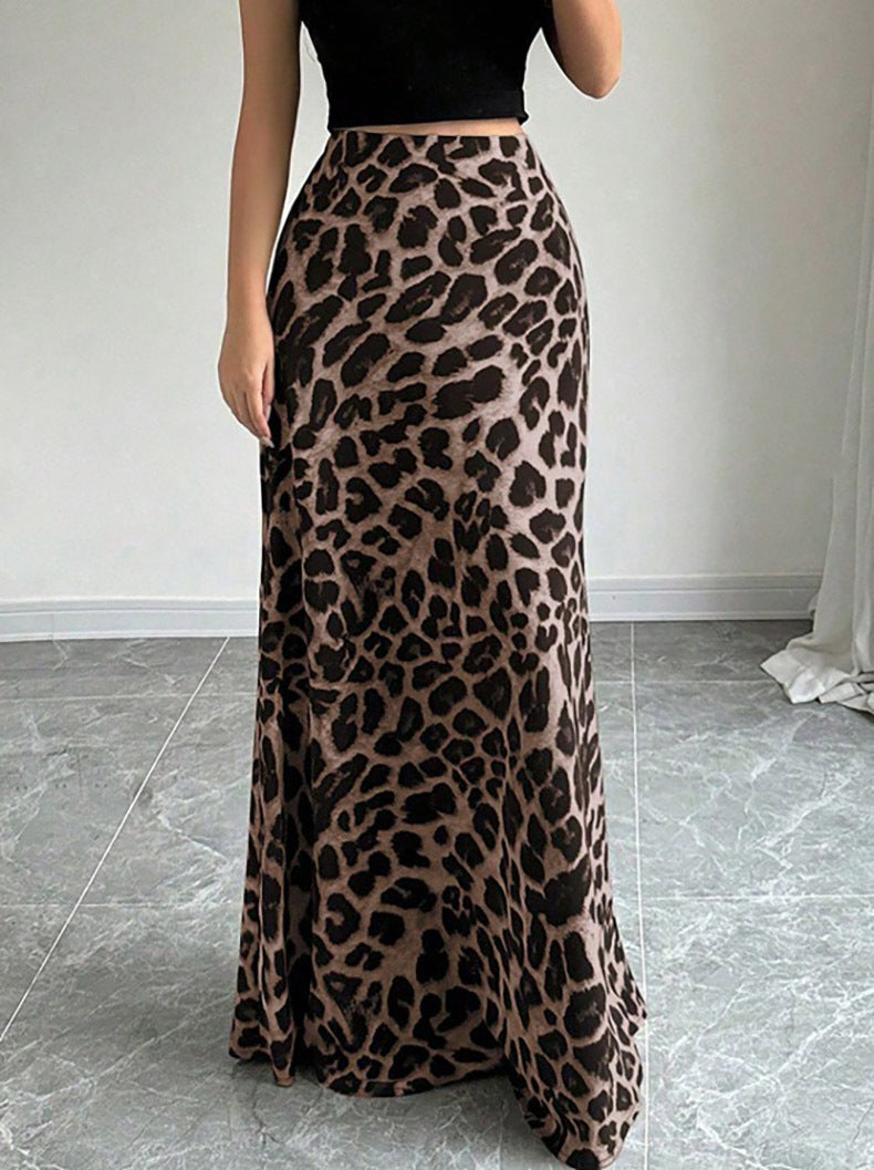 Elegant High Rise Maxi Skirt in - by Malbusaat