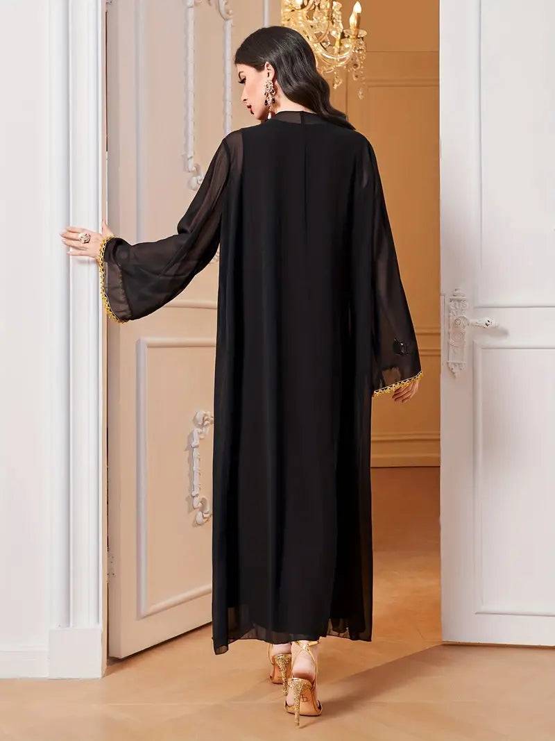 Open Front Cardigan Maxi in - by Malbusaat
