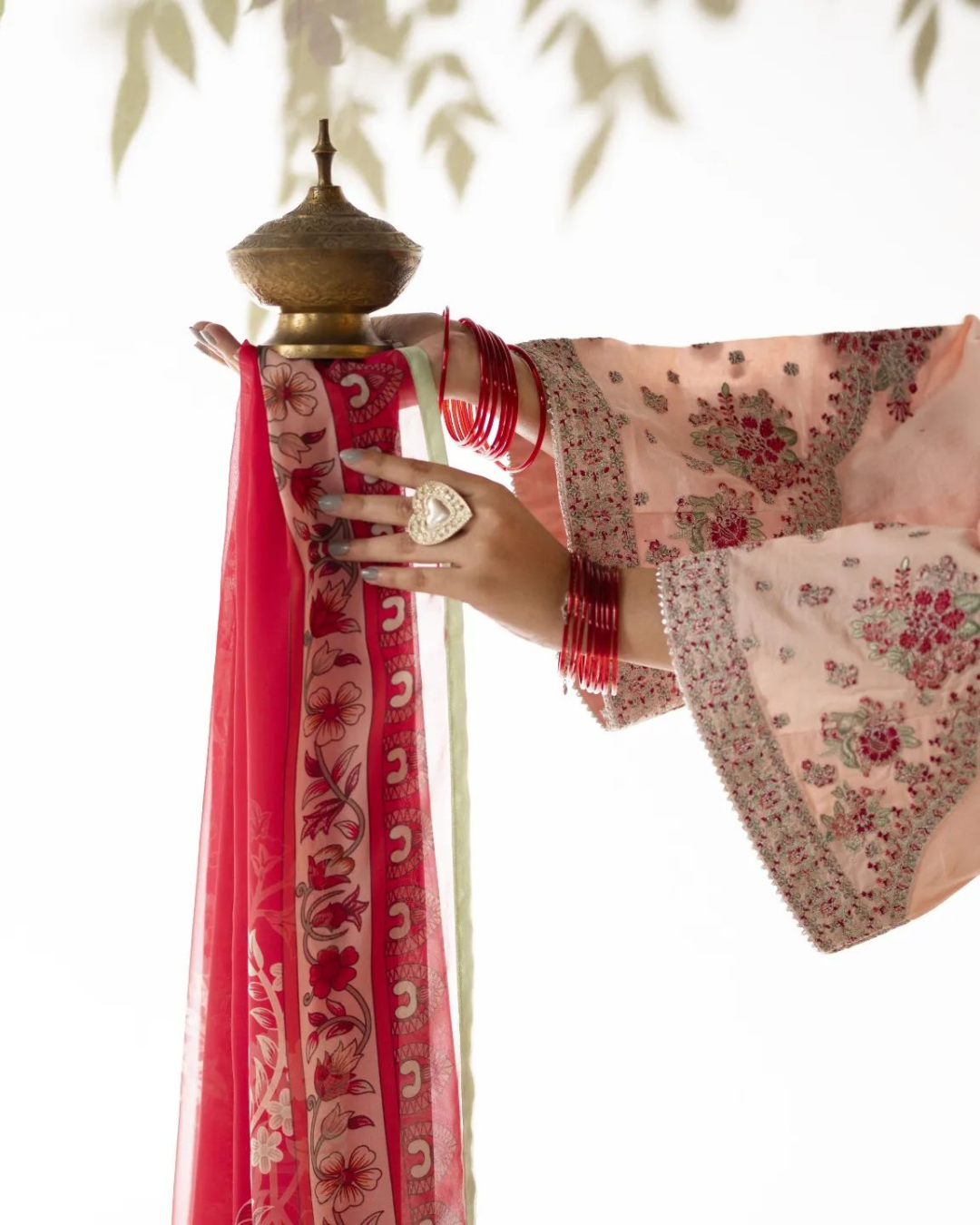 Pink Ethnic Suit in - Pakistani Dresses by Malbusaat