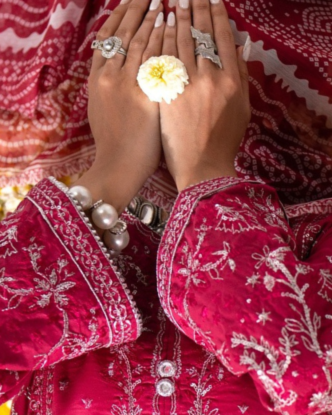 Pink Traditional Outfit with Dupatta in - Pakistani Dresses by Malbusaat