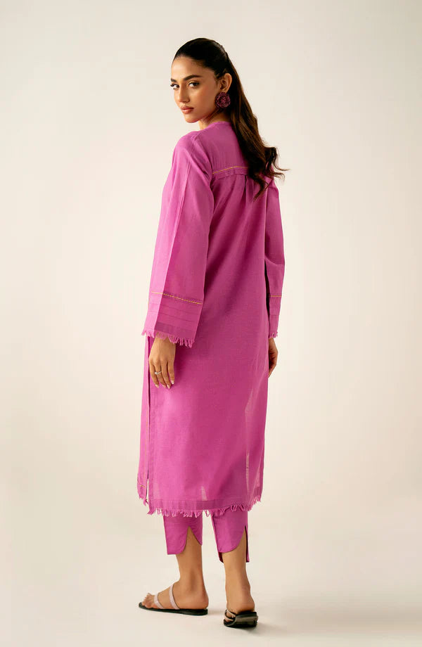 Stitched 2 Piece Embroidered Textured Neps Suit in - Pakistani Dress by Malbusaat