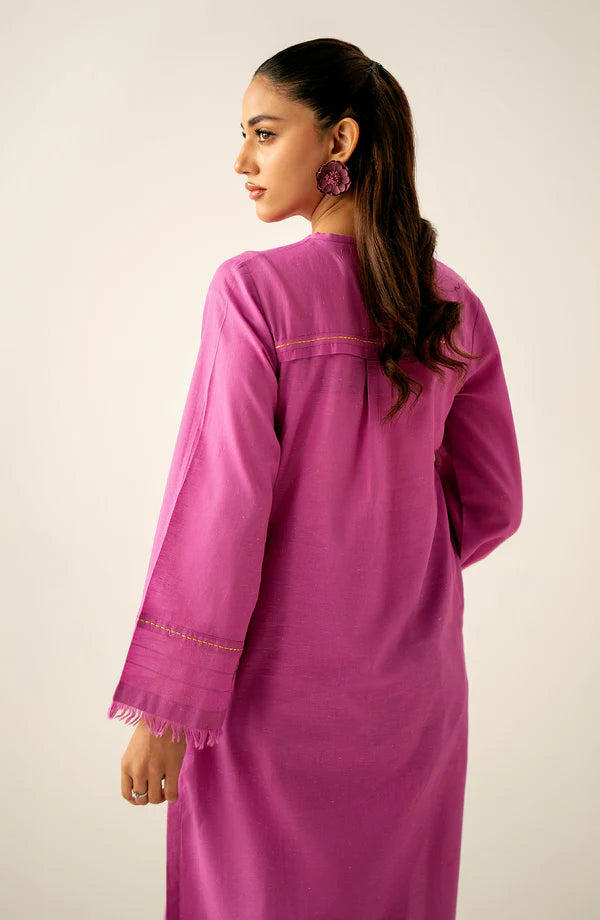 Stitched 2 Piece Embroidered Textured Neps Suit in - Pakistani Dress by Malbusaat