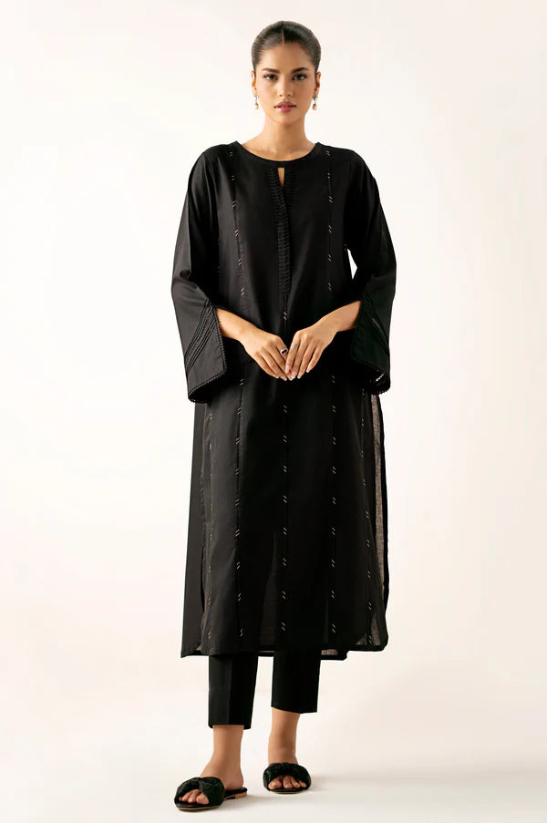 Stitched 2 Piece Stylized Cambric Suit in - Pakistani Dress by Malbusaat