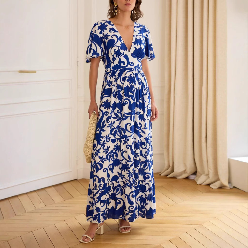 Elegant Maxi Dress in - by Malbusaat