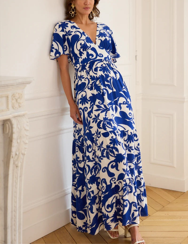 Elegant Maxi Dress in - by Malbusaat