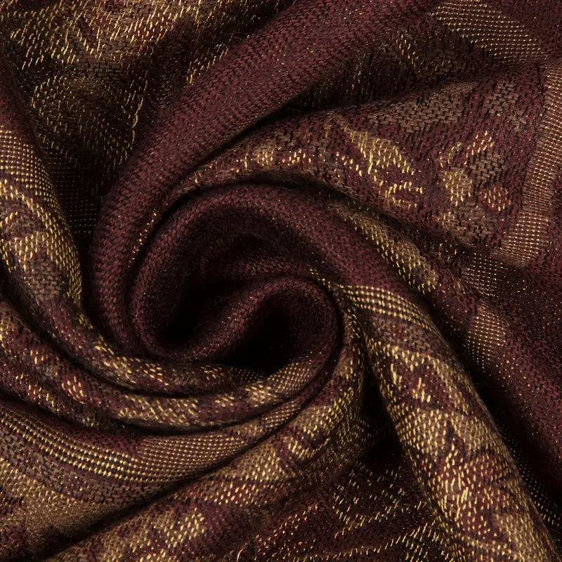 Luxury Paisley Jacquard Tassel Scarf, Vintage Classic in - Scarves by Malbusaat