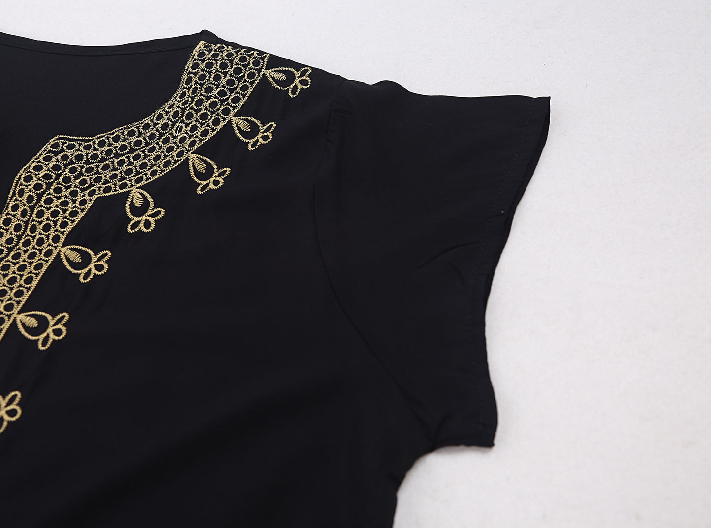 Black Long Vacation Dress in - by Malbusaat
