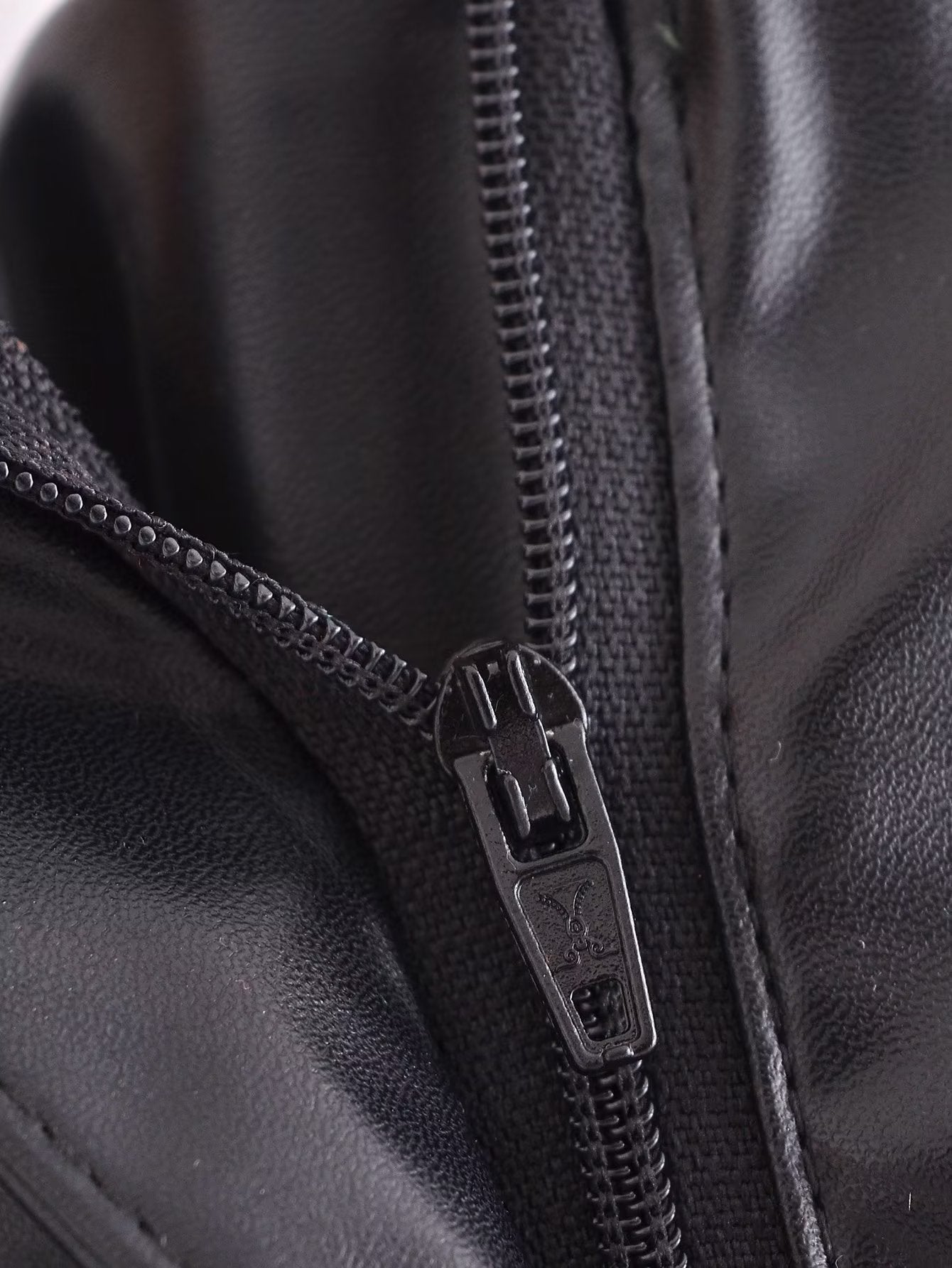 High Waist Faux Leather Pants in - by Malbusaat