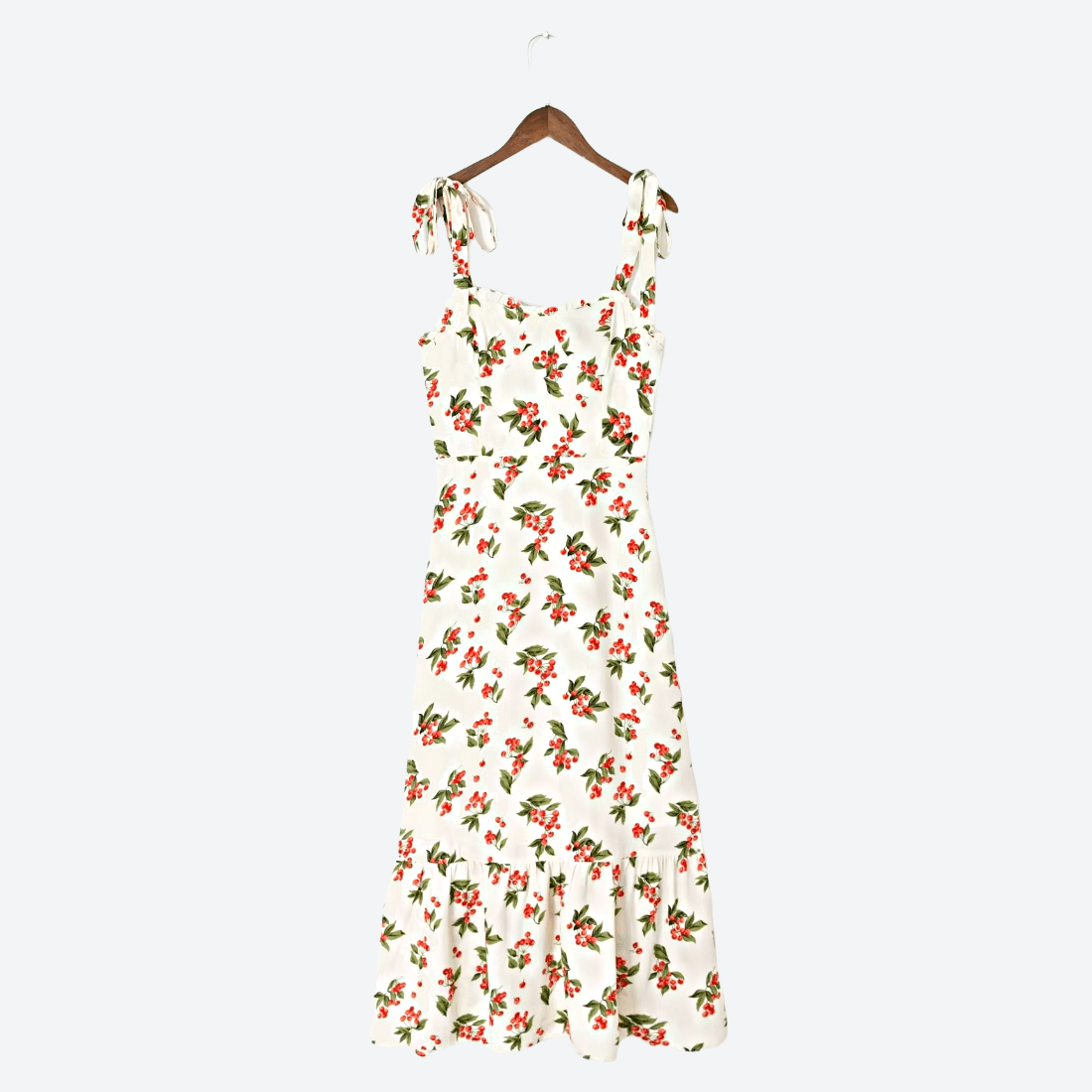 Floral Print Midi Length Dress in - by Malbusaat