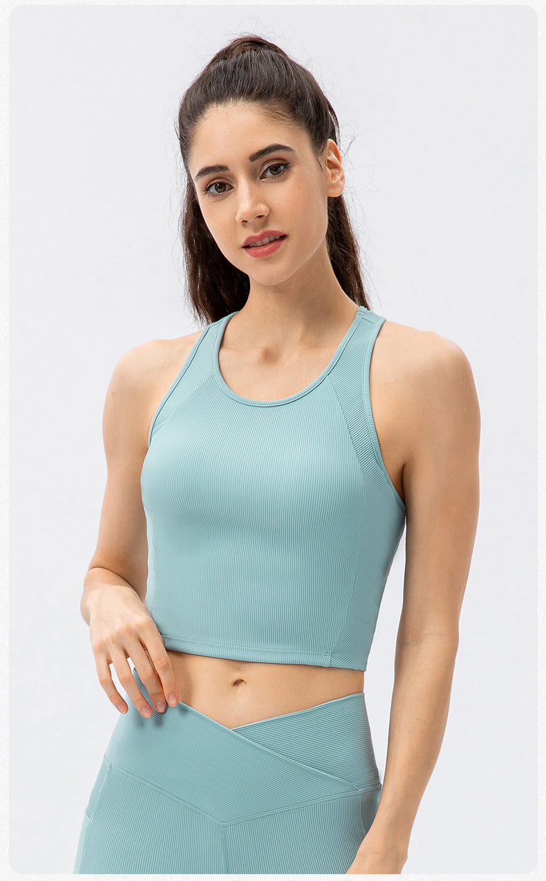 High-Strength Sports Top With Integrated Vest in - by Malbusaat