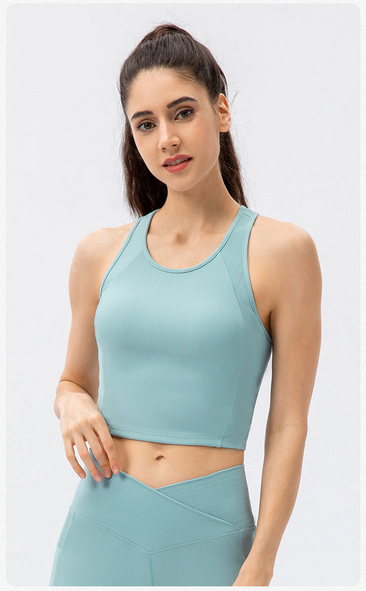 High-Strength Sports Top With Integrated Vest in - by Malbusaat