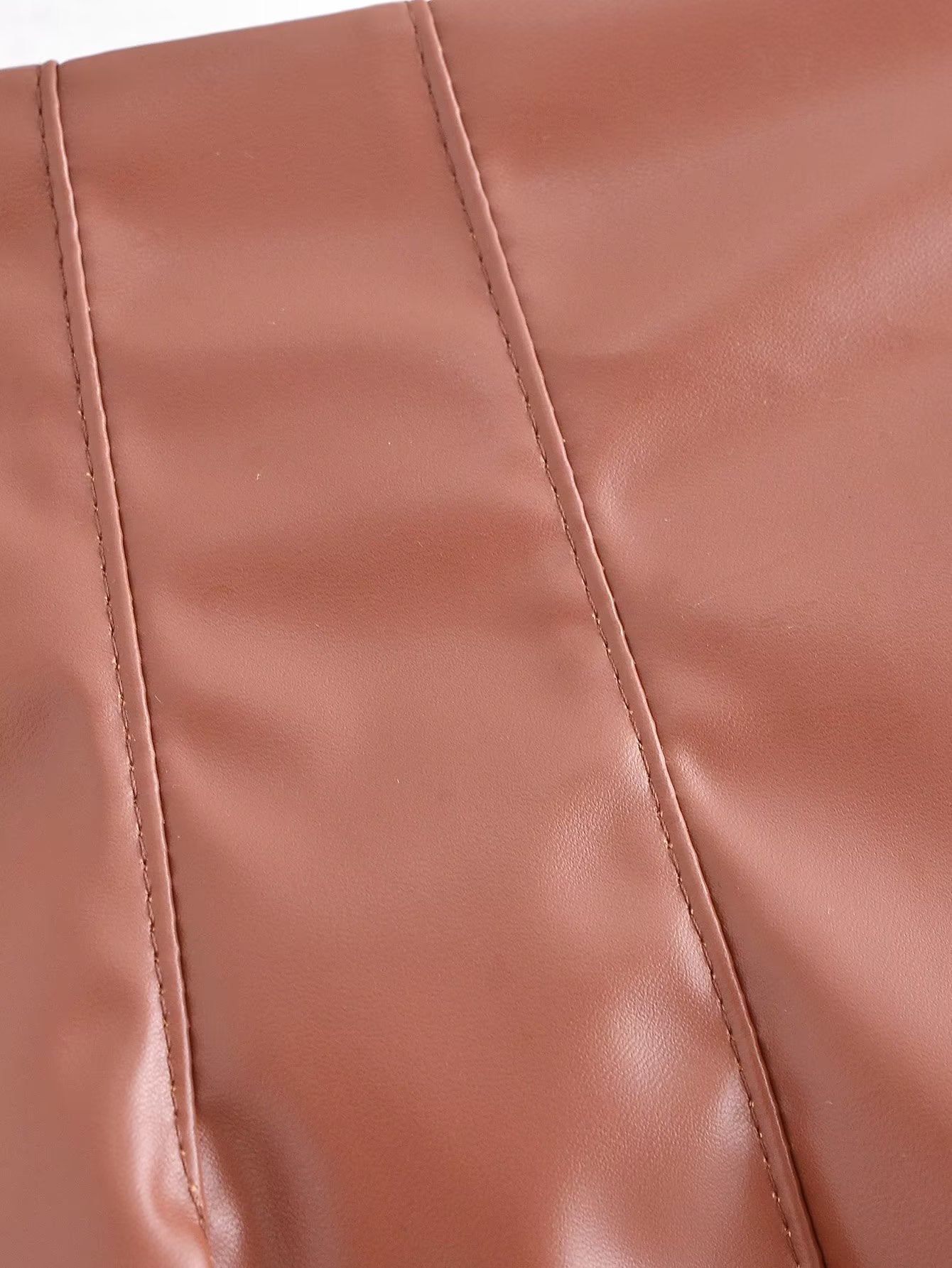 High Waist Faux Leather Pants in - by Malbusaat
