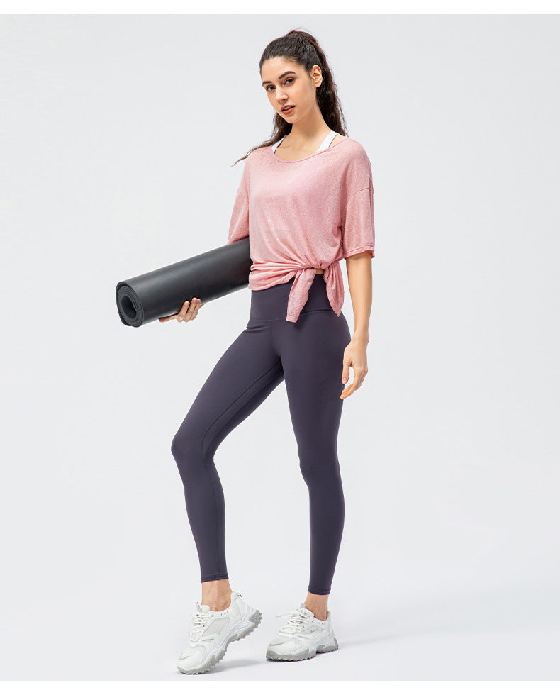 Lightweight Breathable Loose Fit Running Sports Top in - by Malbusaat