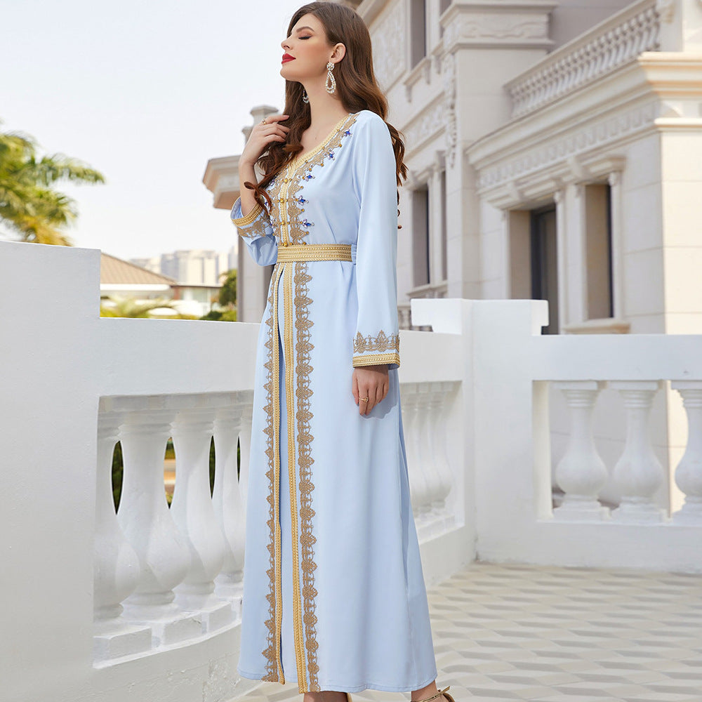Moroccan Caftan Formal Dress in - by Malbusaat