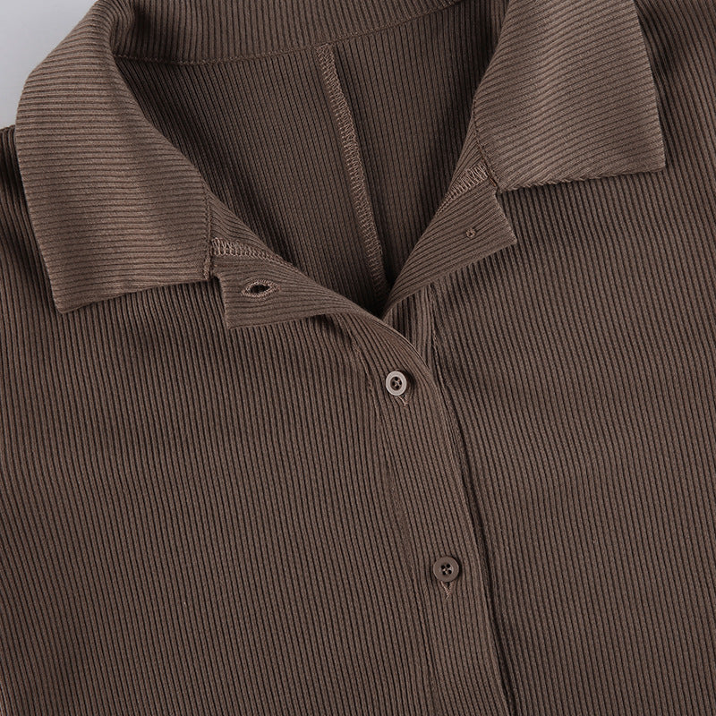 Polo Collar Slim-Fit Jumpsuit in - by Malbusaat