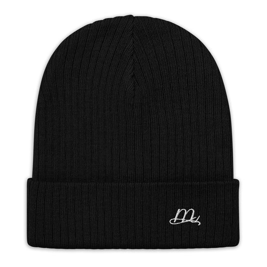 Ribbed knit Malbusaat Beanie in Black - by Malbusaat