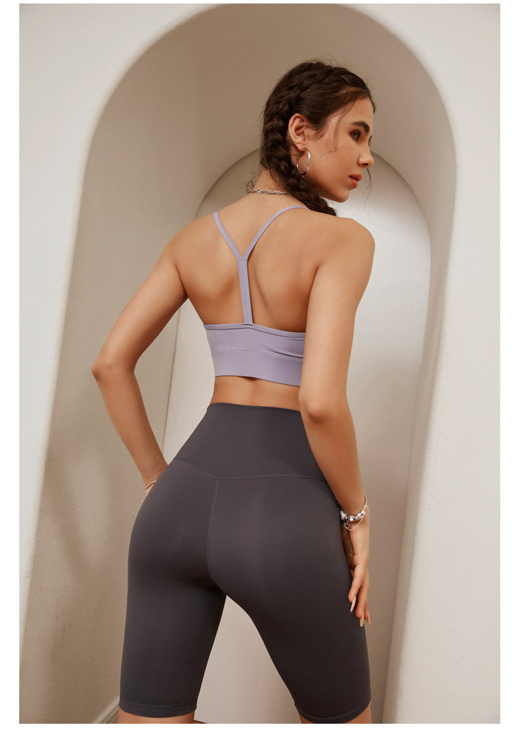 Seamless Sports Yoga Shorts in - by Malbusaat
